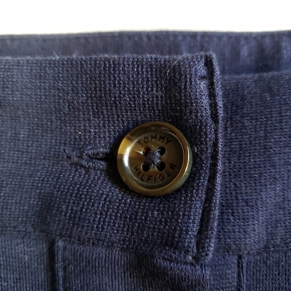 Tommy Hilfiger Retro Sailor Button Front Knit Skirt With Pockets Navy Medium - Picture 6 of 13